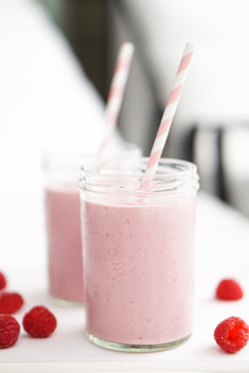 Himbeer Smoothie mit grünem Tee – Julie Feels Good