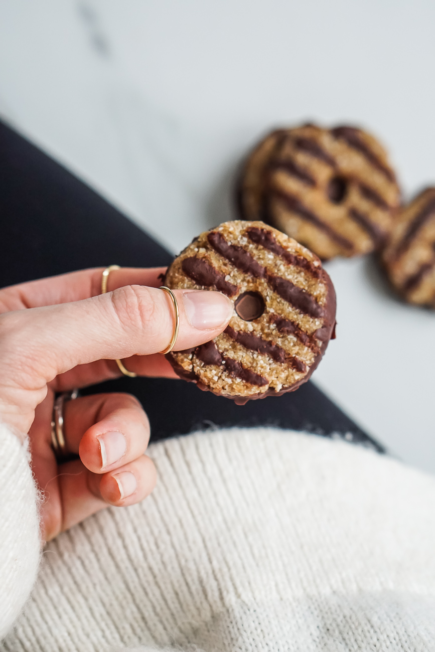 samoas Girl Scout cookies gesunde Kekse