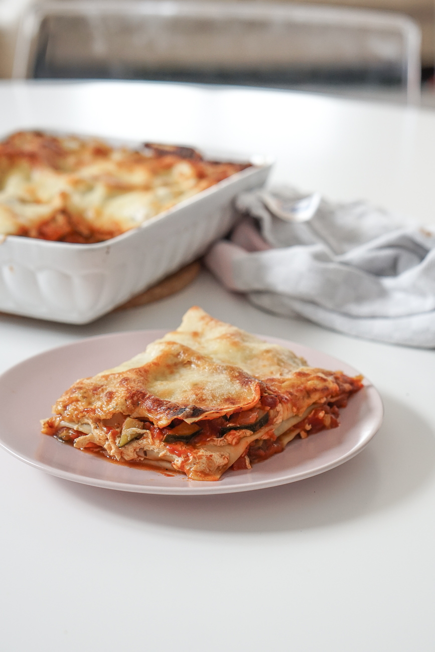 Veggie Gemüse Lasagne Vollkorn gesund abnehmen