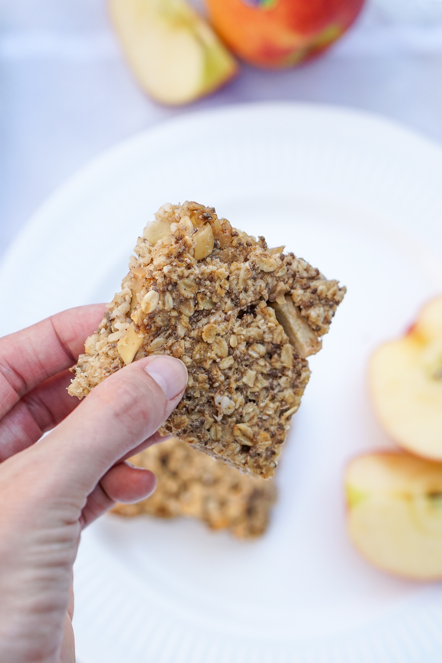 Apfel müsliriegel gesund rezept clean eating