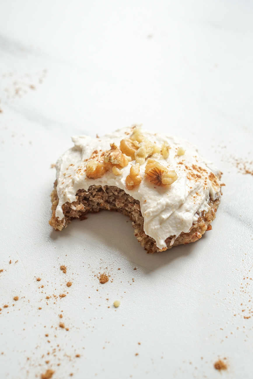 weiche Mandel Bananen Kekse gesund clean eating rezept backen