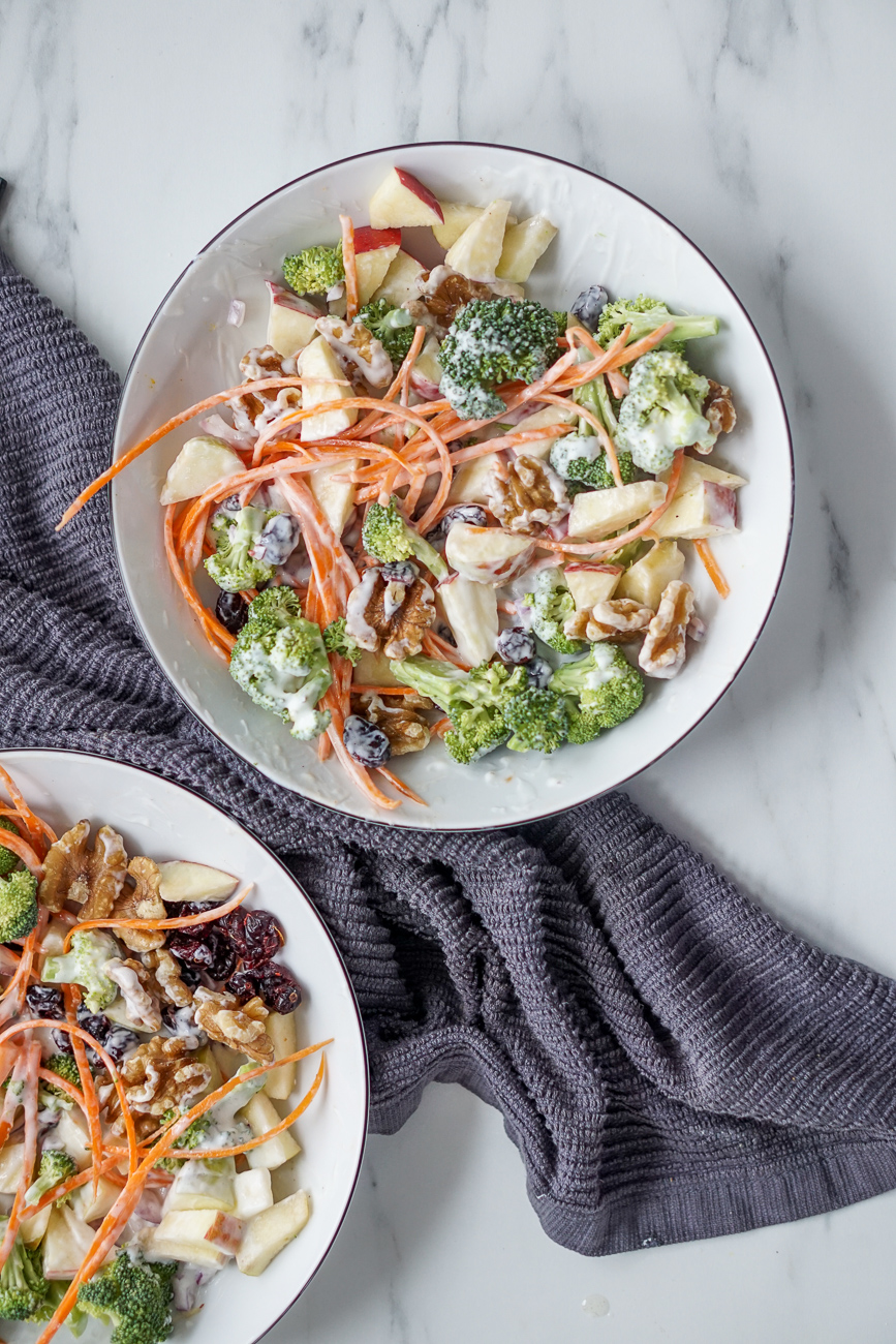 bunter Herbstsalat Rohkost Salat gesund