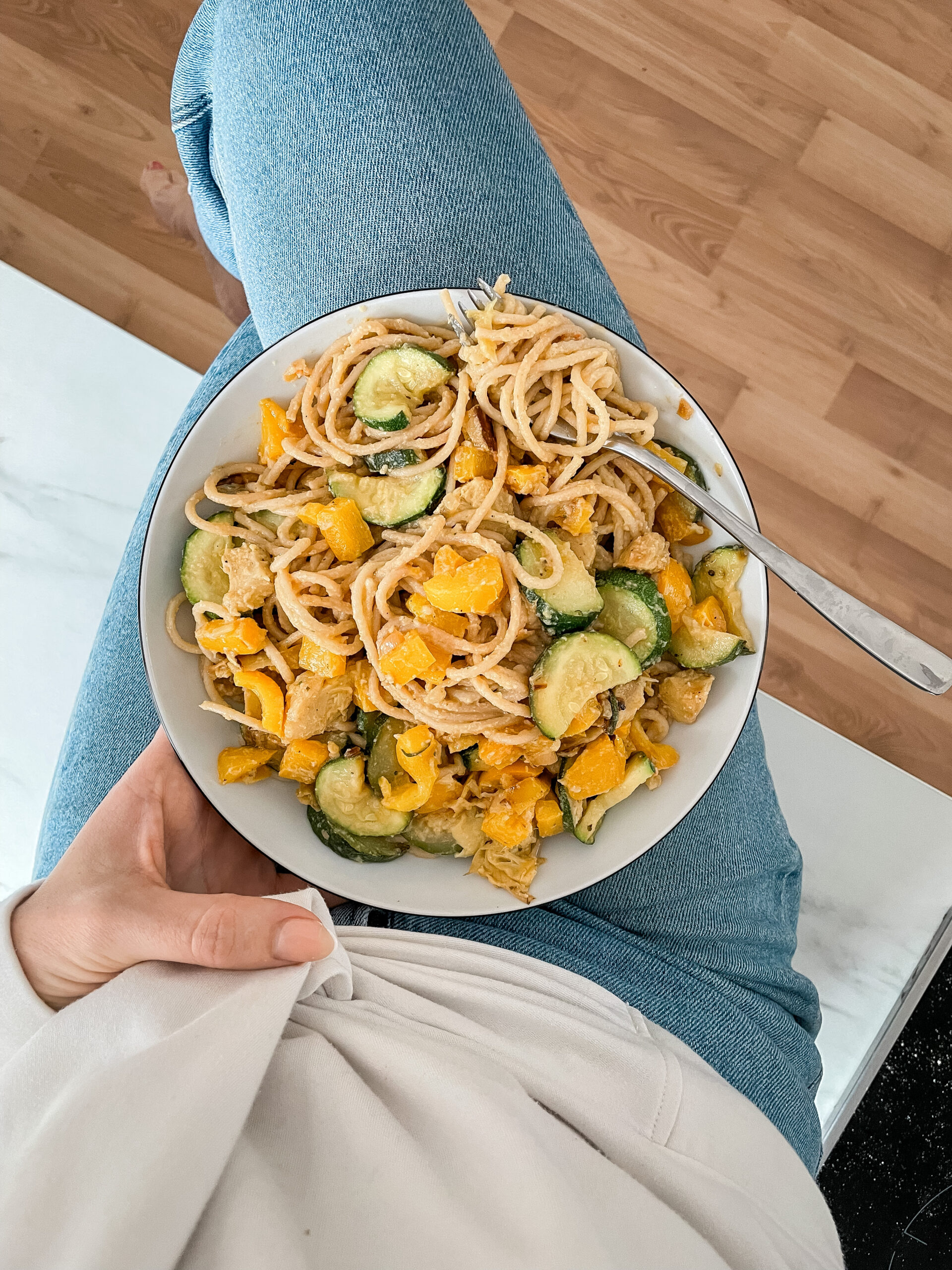 hummus nudeln spaghetti clean eating rezept gesund