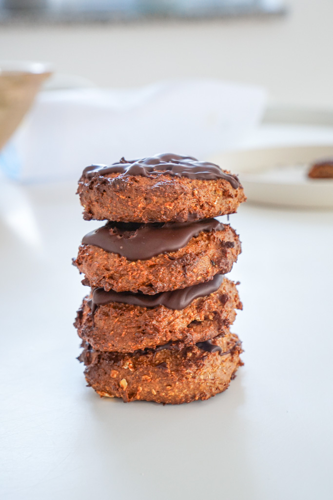 Dattel Erdnussmus Kekse vegan glutenfrei zuckerfrei rezept
